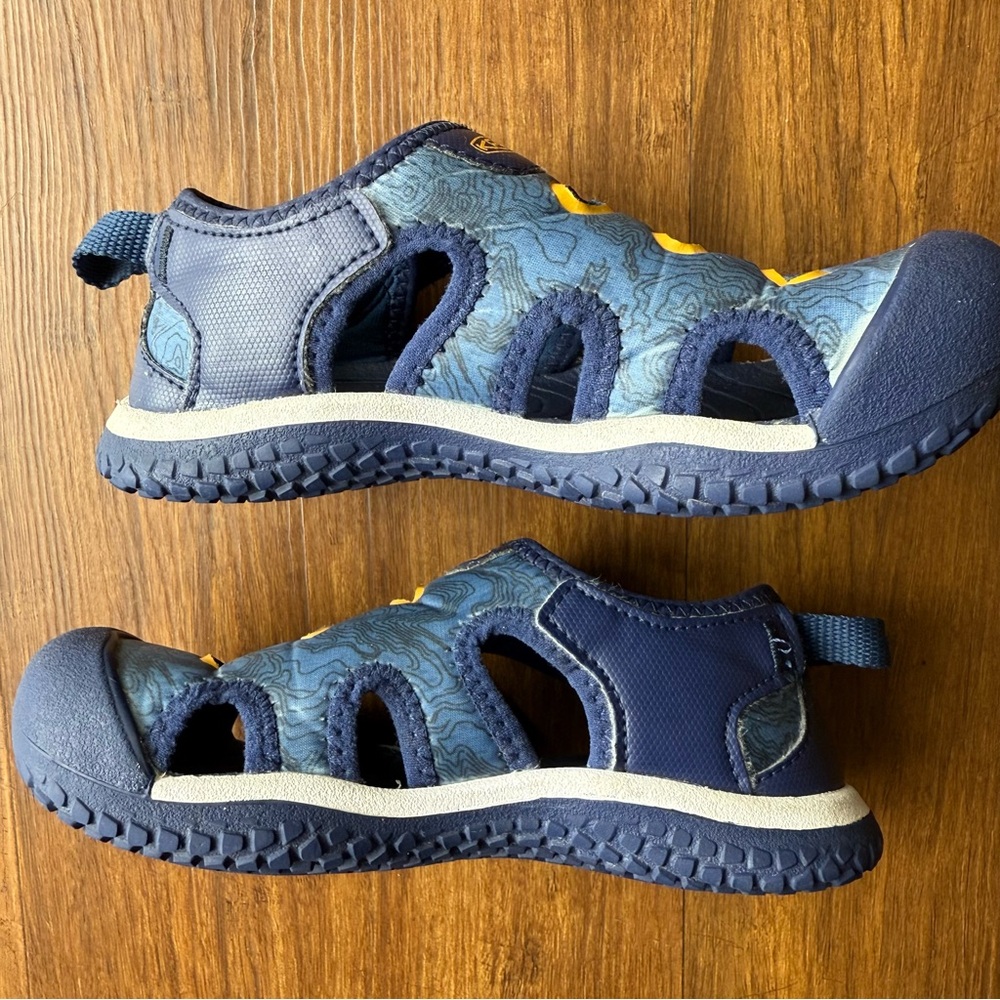 Keen Stingray Water Sandals Boys 10 Blue Closed Toe Shoes Outdoors Kids Youth - Picture 4 of 10